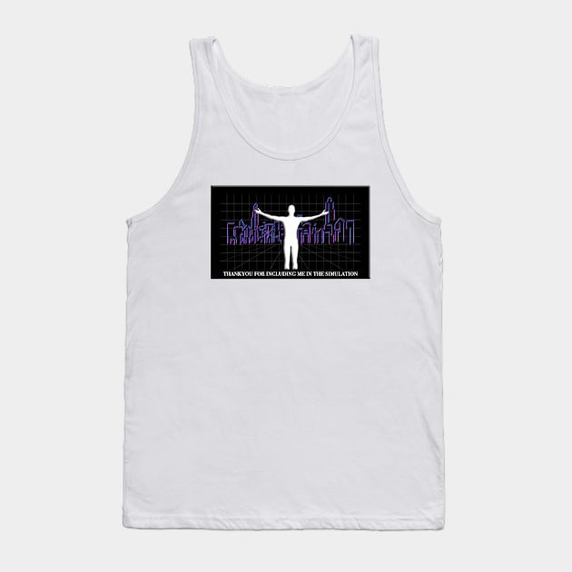 Simulation Gratitude Tank Top by Nerdpins